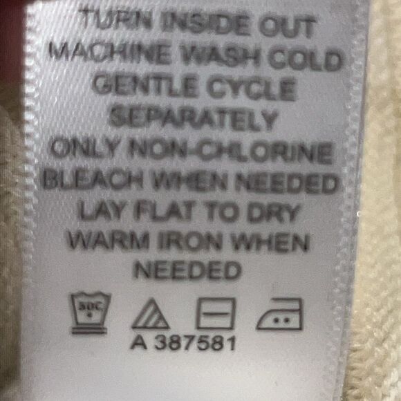 LOGO Lori Goldstein Alabaster Cloudia Ribbed Sweater-M - Picture 9 of 9